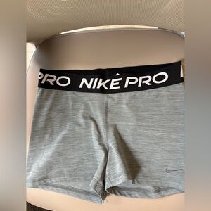Nike Gray and Black Pro Shorts women’s size large GUC